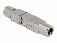 Delock Coupler for network cable Cat.6A STP toolfree