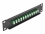 Delock 10″ Fiber Optic Patch Panel 12 Port LC Duplex green 1U black