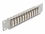 Delock 10″ Fiber Optic Patch Panel 12 Port LC Quad beige 1U grey