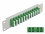 Delock 10″ Fiber Optic Patch Panel 12 Port LC Quad green 1U grey