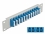 Delock 10″ Fiber Optic Patch Panel 12 Port LC Quad blue 1U grey