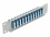 Delock 10″ Fiber Optic Patch Panel 12 Port LC Quad blue 1U grey