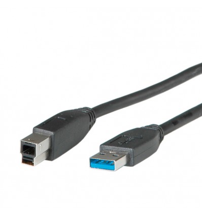 ROLINE USB 3.0 Cable, Type A M - B M 0.8 m