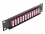 Delock 10″ Fiber Optic Patch Panel 12 Port LC Quad violet 1U black