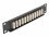 Delock 10″ Fiber Optic Patch Panel 12 Port LC Quad beige 1U black
