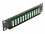 Delock 10″ Fiber Optic Patch Panel 12 Port LC Quad green 1U black