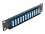 Delock 10″ Fiber Optic Patch Panel 12 Port LC Quad blue 1U black