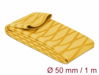 Delock Heat Shrink Tube X-pattern non-slip 1 m x 50 mm yellow