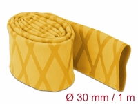 Delock Heat Shrink Tube X-pattern non-slip 1 m x 30 mm yellow