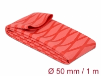 Delock Heat Shrink Tube X-pattern non-slip 1 m x 50 mm red
