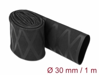 Delock Heat Shrink Tube X-pattern non-slip 1 m x 30 mm black