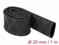 Delock Heat Shrink Tube X-pattern non-slip 1 m x 20 mm black