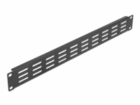 Delock 19″ Network Cabinet Panel with ventilation slots horizontal 1U black