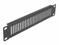Delock 10″ Network Cabinet Panel with ventilation slots vertical 1U black