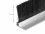 Delock Brush strip 40 mm with aluminium profile angled - length 1 m