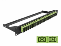 Delock 19″ Fibre Patch Panel 24 port SC Duplex limegreen