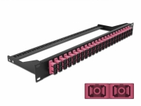 Delock 19″ Fibre Patch Panel 24 port SC Duplex violet