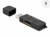 Delock SuperSpeed USB Card Reader for SD / Micro SD / MS memory cards