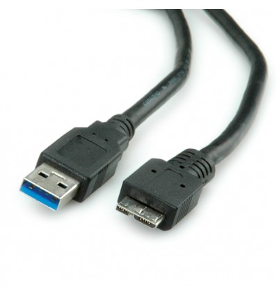 ROLINE USB 3.0 Cable, USB Type A M - USB Type Micro B M 2.0 m