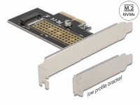 Delock PCI Express x4 Card to 1 x internal NVMe M.2 Key M 80 mm - Low Profile Form Factor
