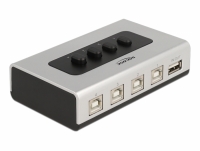 Delock Switch USB 2.0 with 4 x Type-B female to 1 x Type-A female manual bidirectional