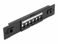 Delock 10″ Keystone Patch Panel 6 Port tool free