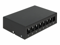 Delock Keystone Patch Panel 8 Port black