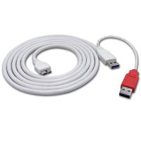 ROLINE USB 3.0 Y Cable, 2x Type A M - 1x Micro B M, 1.8 m