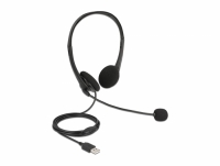 Delock USB Stereo Headset with Volume Control for PC and Laptop