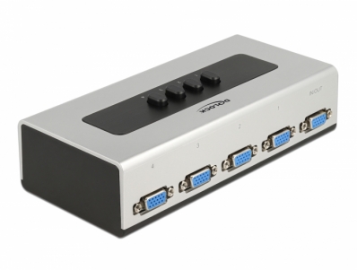 Delock Switch VGA 4 port manual bidirectional