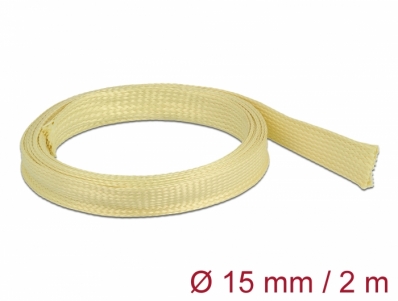 Delock Braided Sleeve made of aramid fibers 2 m x 15 mm