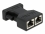 Delock D-Sub 15 pin female to 2 x RJ45 female Adapter