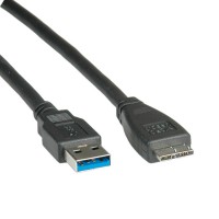ROLINE USB 3.0 Cable, USB Type A M - USB Type Micro A M 0.8 m