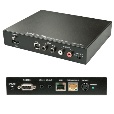 Lindy 100m Cat.6 HDBaseT HDMI 10.2G, USB, Audio, IR & RS232 KVM Extender - Transmitter