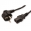 VALUE Power Cable, straight IEC Conncector, black, 0.6 m