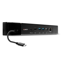 Lindy USB 3.2 Gen 2 Type C Mini Docking Station - HDMI, PD 3.0 100W, USB 3.2 Gen 2, Gigabit