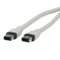 ROLINE IEEE1394a FireWire Cable, 6/6-pin, Type A-A 1.8 m