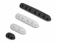 Delock Cable holder self-adhesive combo set 4 pieces black / white