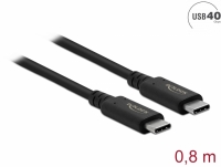 Delock USB4™ 40 Gbps Coaxial Cable 0.8 m