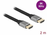 Delock Ultra High Speed HDMI Cable 48 Gbps 8K 60 Hz grey 2 m