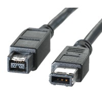 ROLINE IEEE1394b FireWire Cable, 9/6-pin, 400Mbit/s, Type A-B 1.8 m