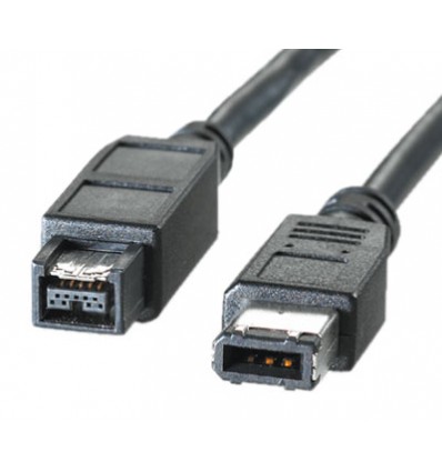 ROLINE IEEE1394b FireWire Cable, 9/6-pin, 400Mbit/s, Type A-B 1.8 m