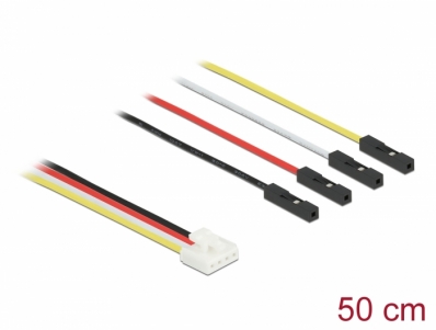 Delock Conversion IOT Grove Cable 4 x pin male to 4 x Jumper female 50 cm