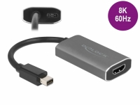 Delock Active mini DisplayPort 1.4 to HDMI Adapter 8K with HDR function