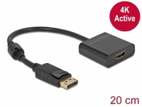 Delock Adapter DisplayPort 1.2 male to HDMI female 4K Active black