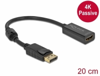 Delock Adapter DisplayPort 1.2 male to HDMI female 4K Passive black