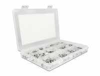 Delock Crimpbox 70 pieces 75 Ohm with BNC, TNC and F connectors