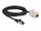Delock Cable RJ45 plug to Keystone Module RJ45 jack Cat.6A 3 m black