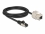 Delock Cable RJ45 plug to Keystone Module RJ45 jack Cat.6A 2 m black