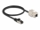 Delock Cable RJ45 plug to Keystone Module RJ45 jack Cat.6A 50 cm black